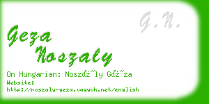 geza noszaly business card